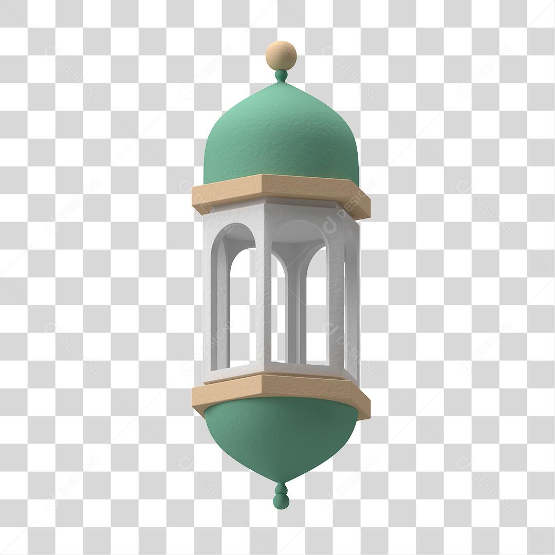 Desenho 3D Arquitetura árabe Lâmpada Lanterna antiga PNG Transparente