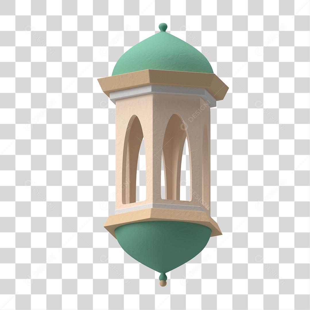 Desenho 3D Arquitetura árabe Lâmpada Lanterna antiga PNG Transparente