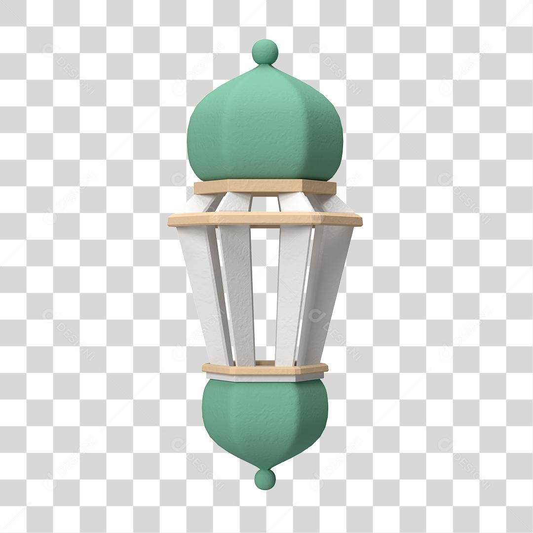 Desenho 3D Arquitetura árabe Lâmpada Lanterna antiga PNG Transparente