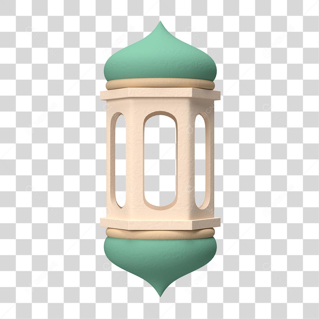 Desenho 3D Arquitetura árabe Lâmpada Lanterna antiga PNG Transparente