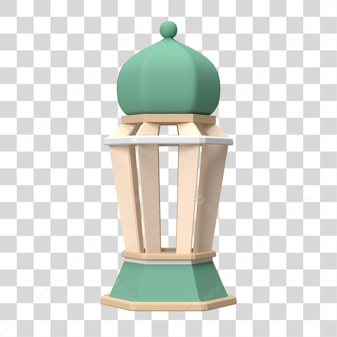 Desenho 3D Arquitetura árabe Lâmpada Lanterna antiga PNG Transparente