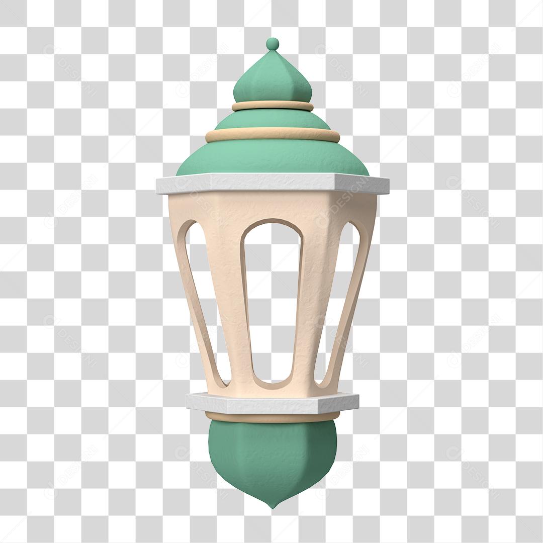 Desenho 3D Arquitetura árabe Lâmpada Lanterna antiga PNG Transparente