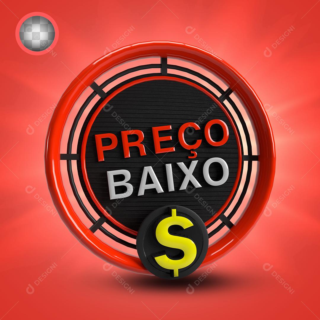 Low Price Red 3D Composition Stamp PSD