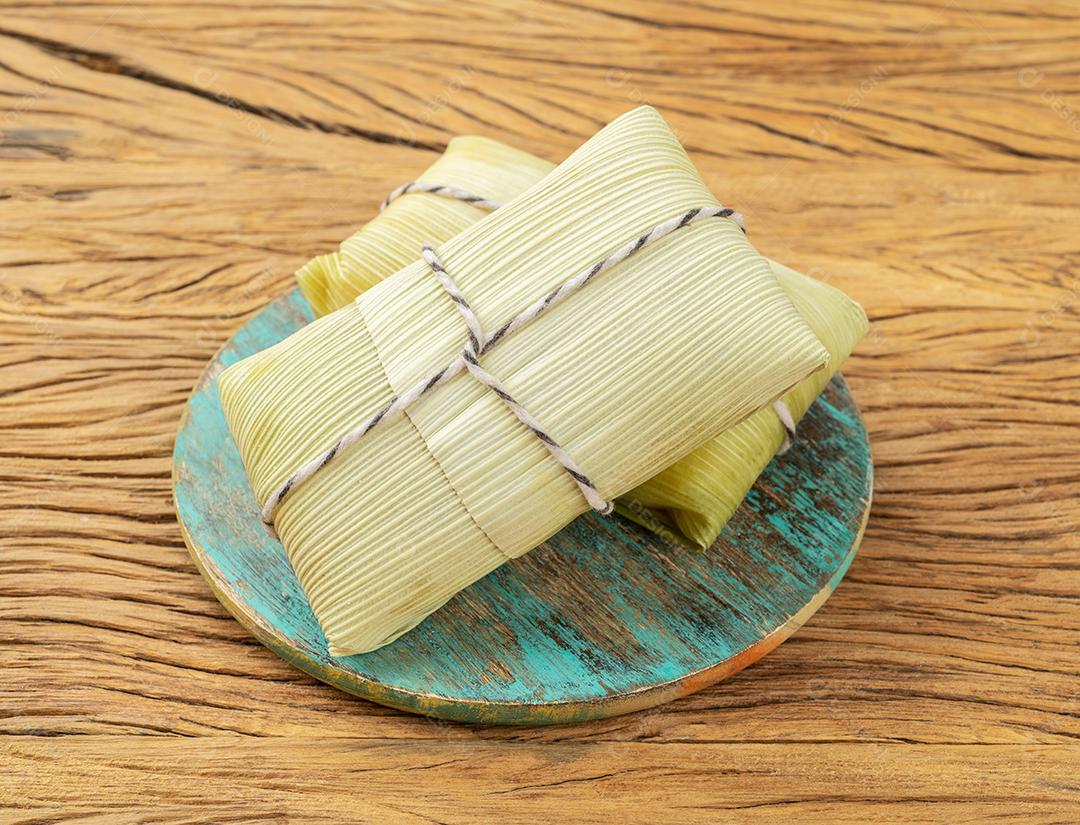 Pamonha, comida típica brasileira de milho. comida do festival junino