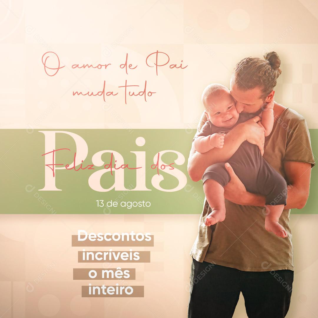 Feliz Dia dos Pais Social Media PSD Editável