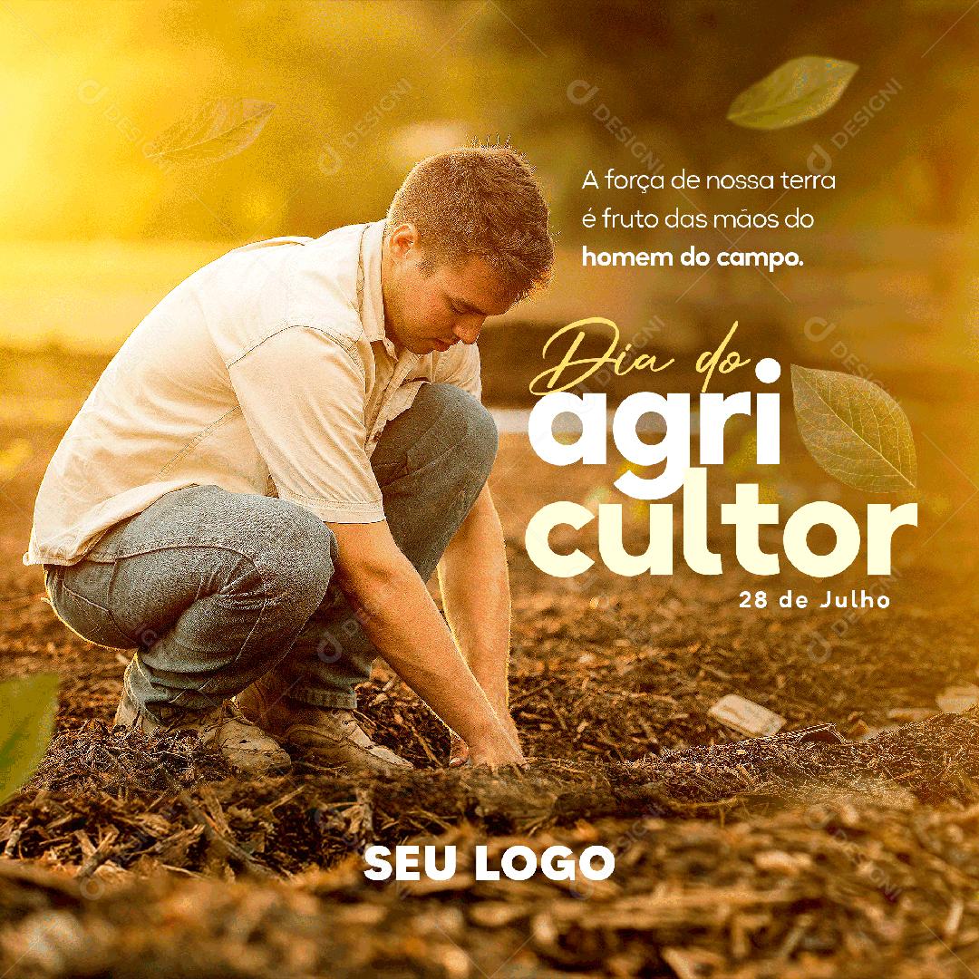 Social Media Dia do Agricultor 25 de Julho A Força de Nossa Terra PSD Editável