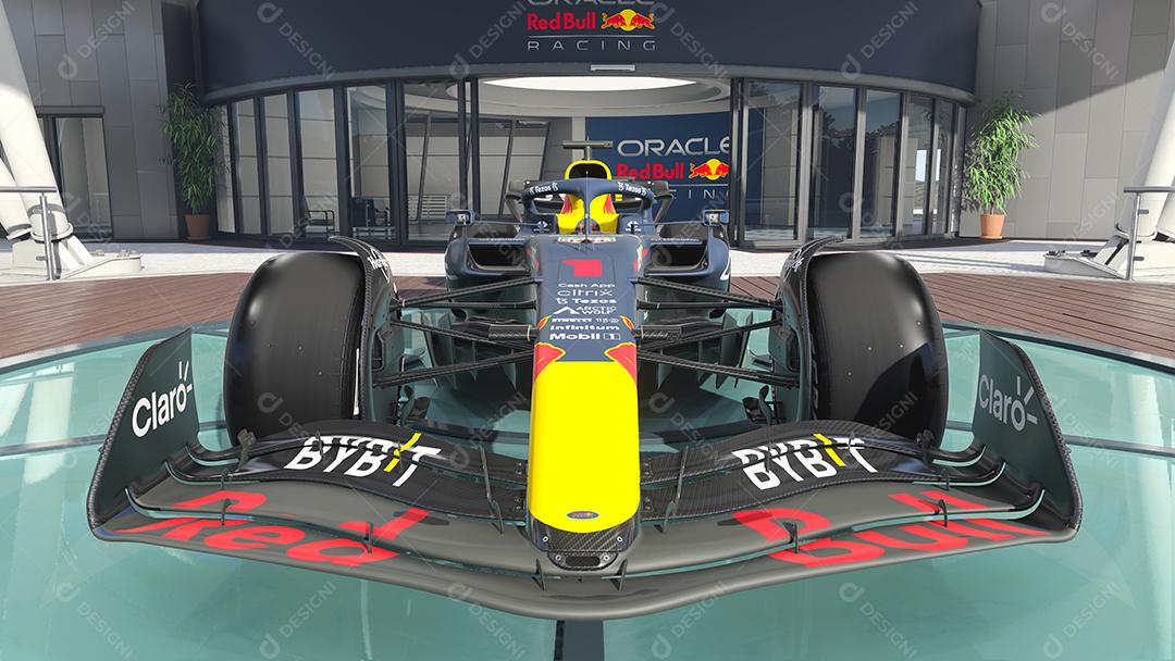 Ilustração 3D do carro Red Bull Racing F1
