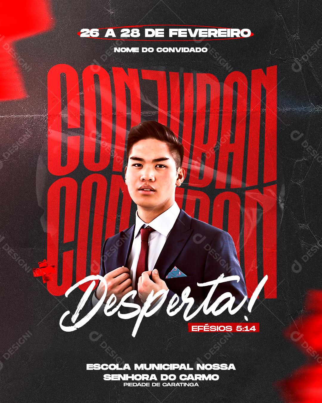 Flyer Igrejas Evento Igrejas Despertar Social Media PSD Editável