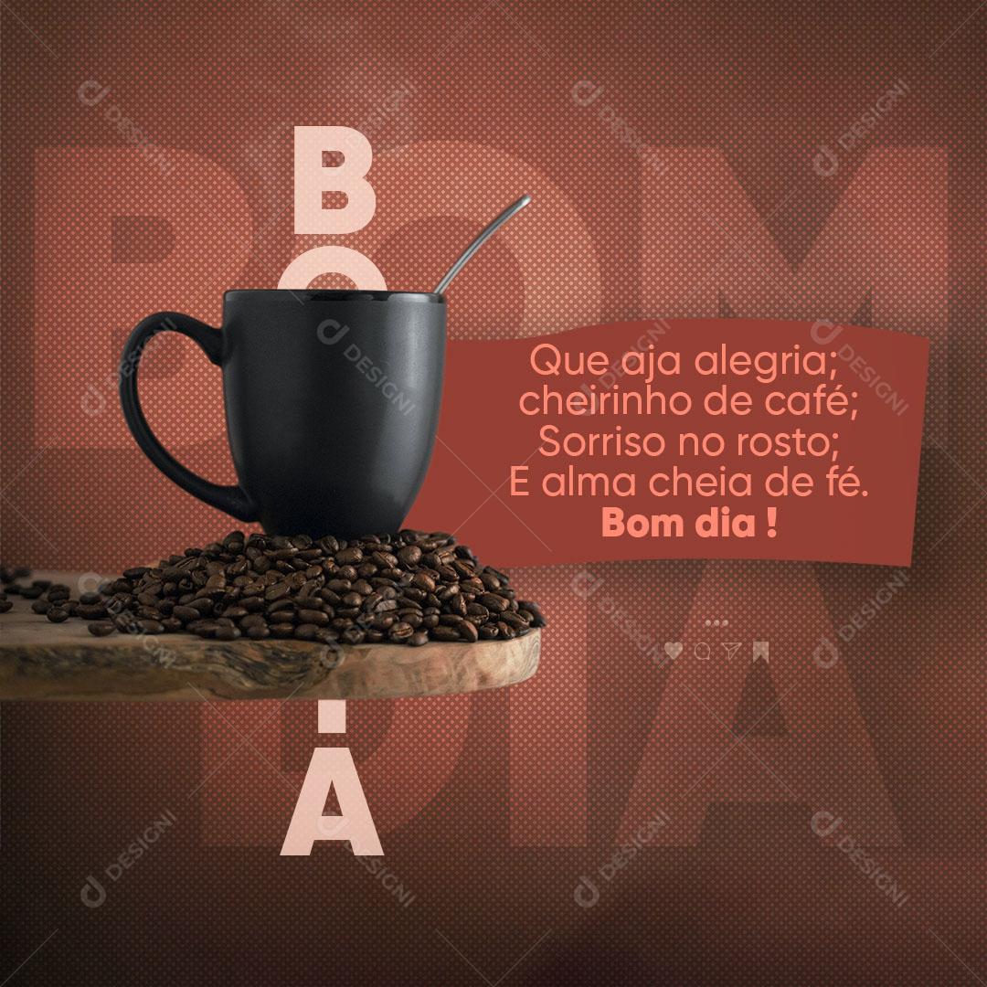 Frase Motivacional Bom dia Social Media PSD Editável