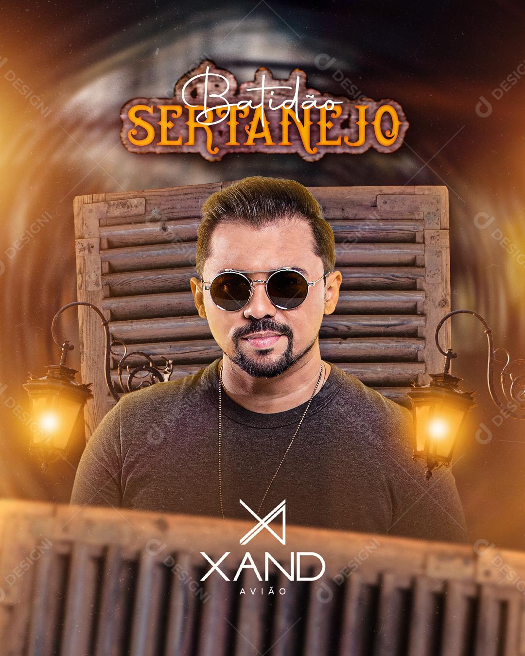 Flyer Show Xand Avião Social Media PSD Editável