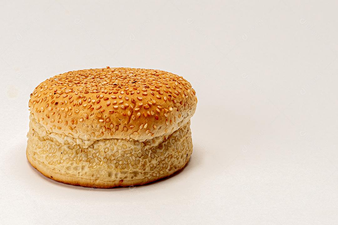 PÃO DE HAMBURGUER com gergelim