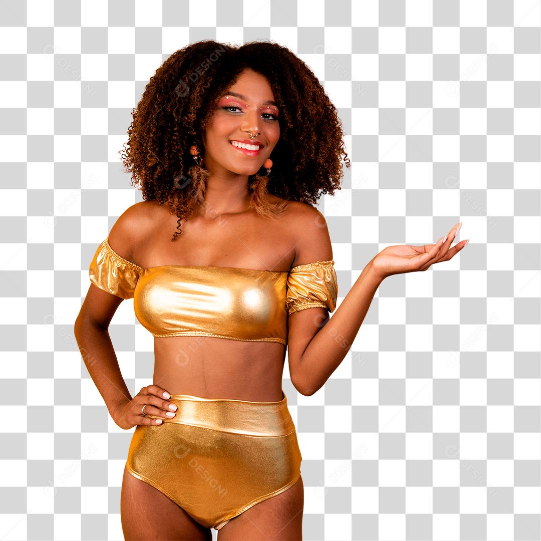 Mulher bonita vestida para a noite de carnaval