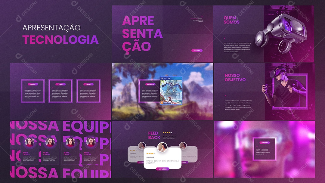 Apresentação Comercial Tecnologia PSD Editável