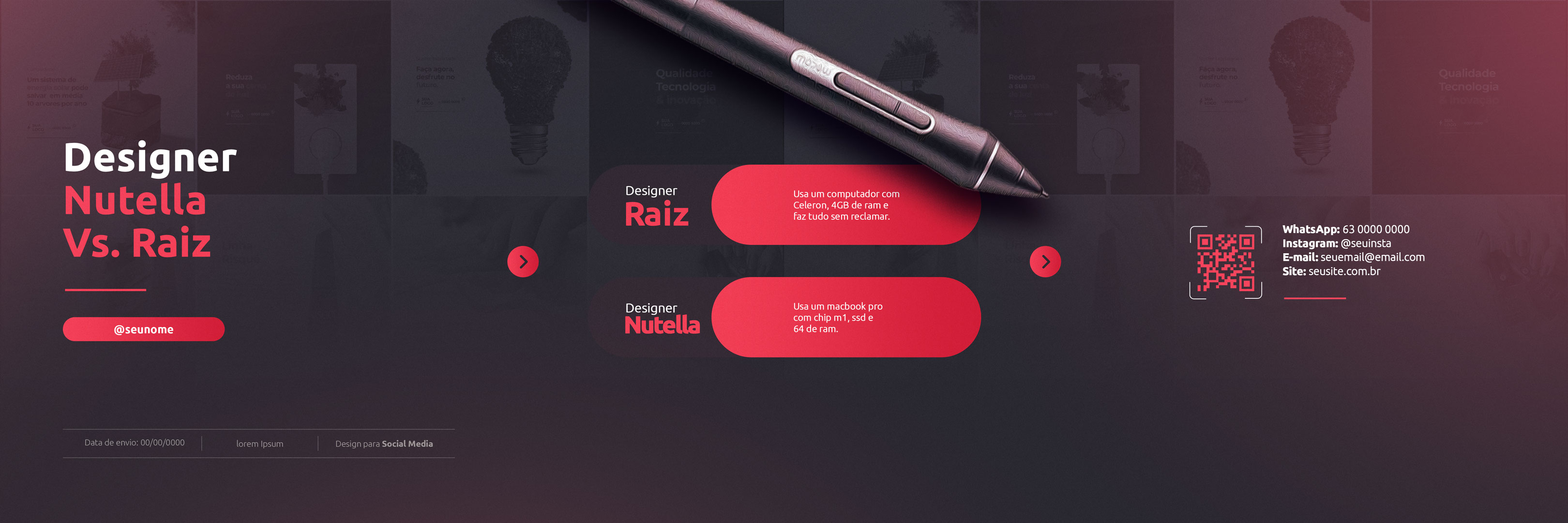 Social Media Designer Design PSD Editável