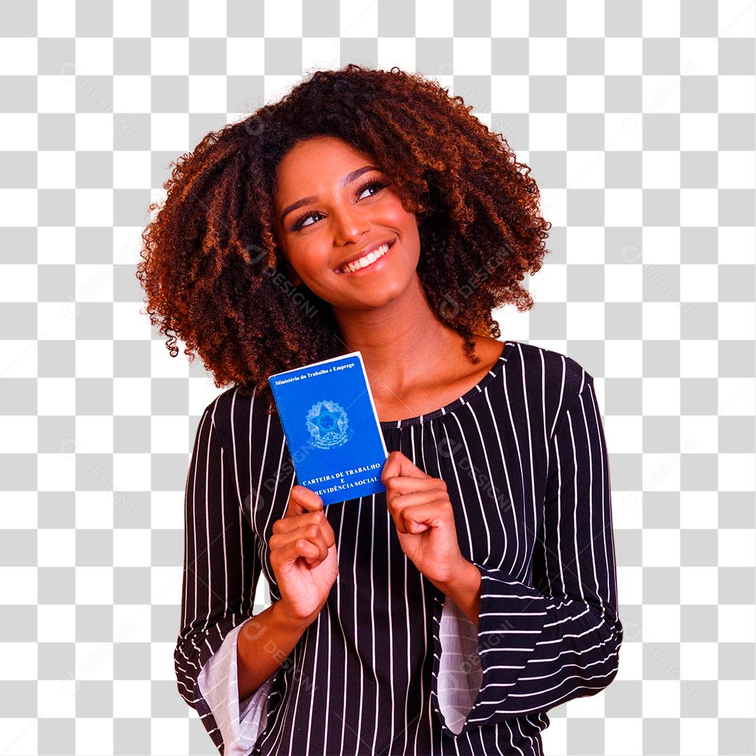 Mulher brasileira com trabalho documental e previdência social, (Carteira de Trabalho e Previdência Social)