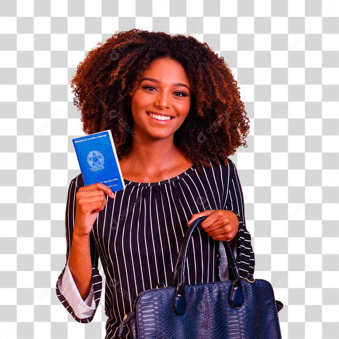 Mulher brasileira com trabalho documental e previdência social, (Carteira de Trabalho e Previdência Social)
