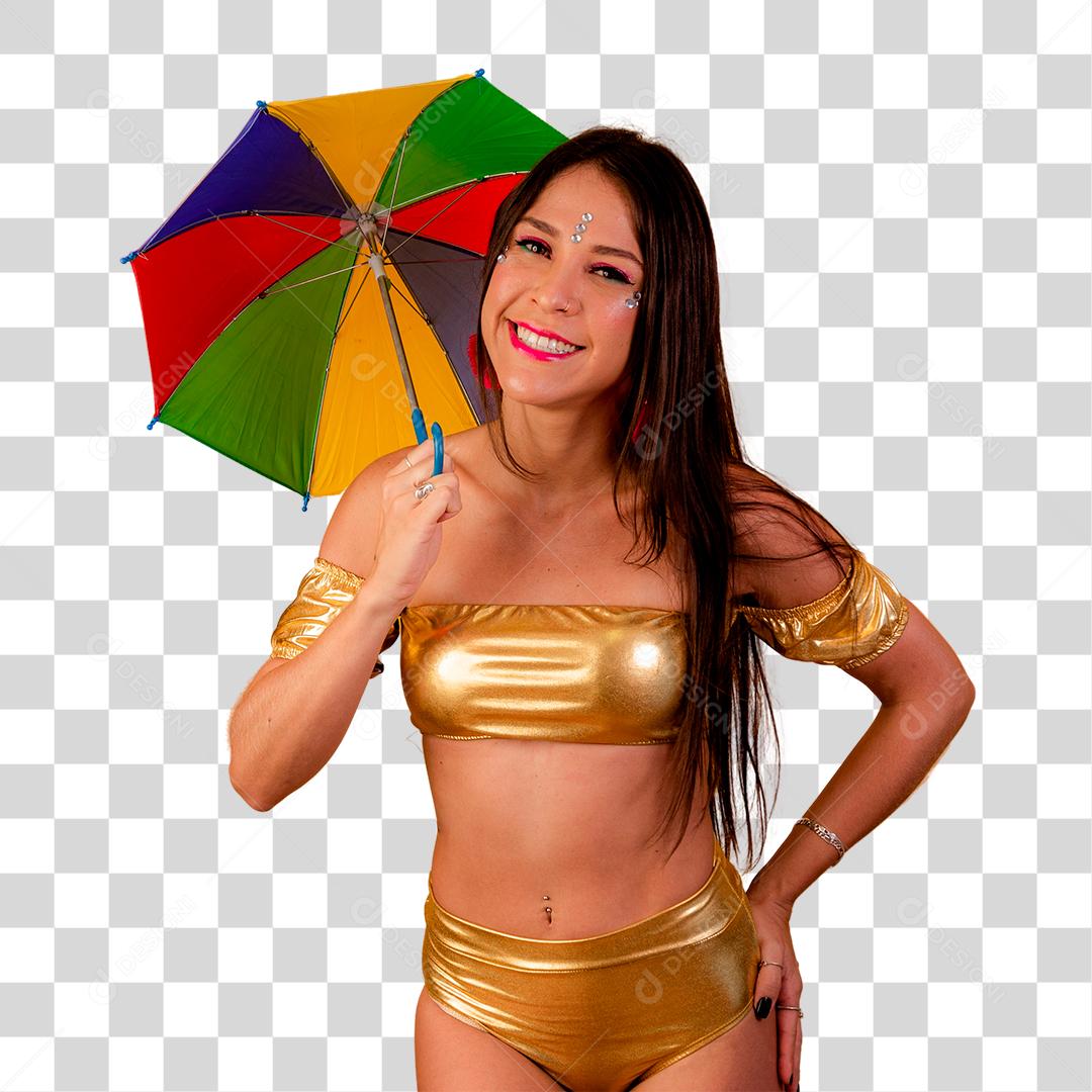 Mulher bonita vestida para o carnaval