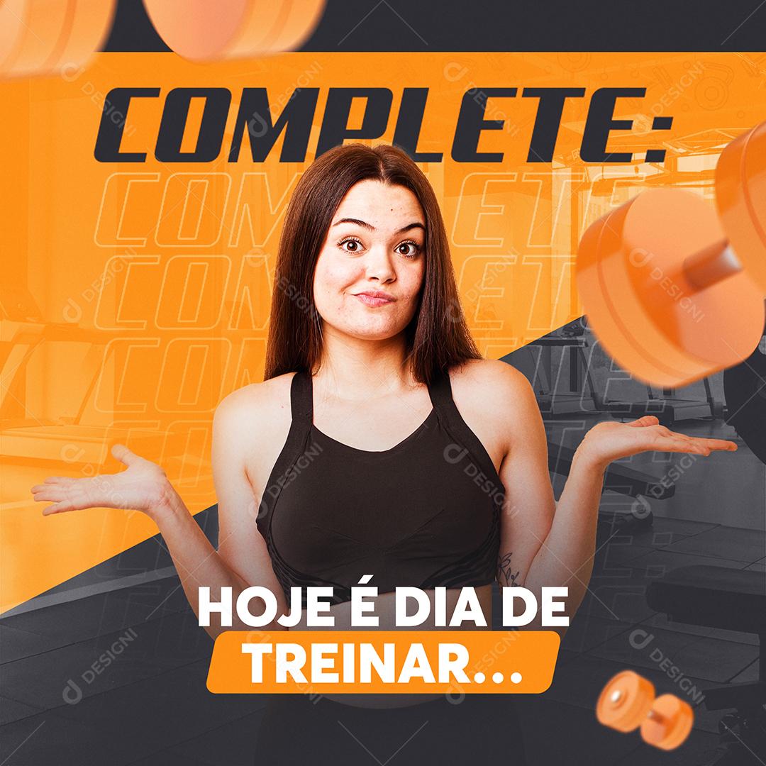 Social Media Complete Hoje é dia de Treinar Academia PSD Editável