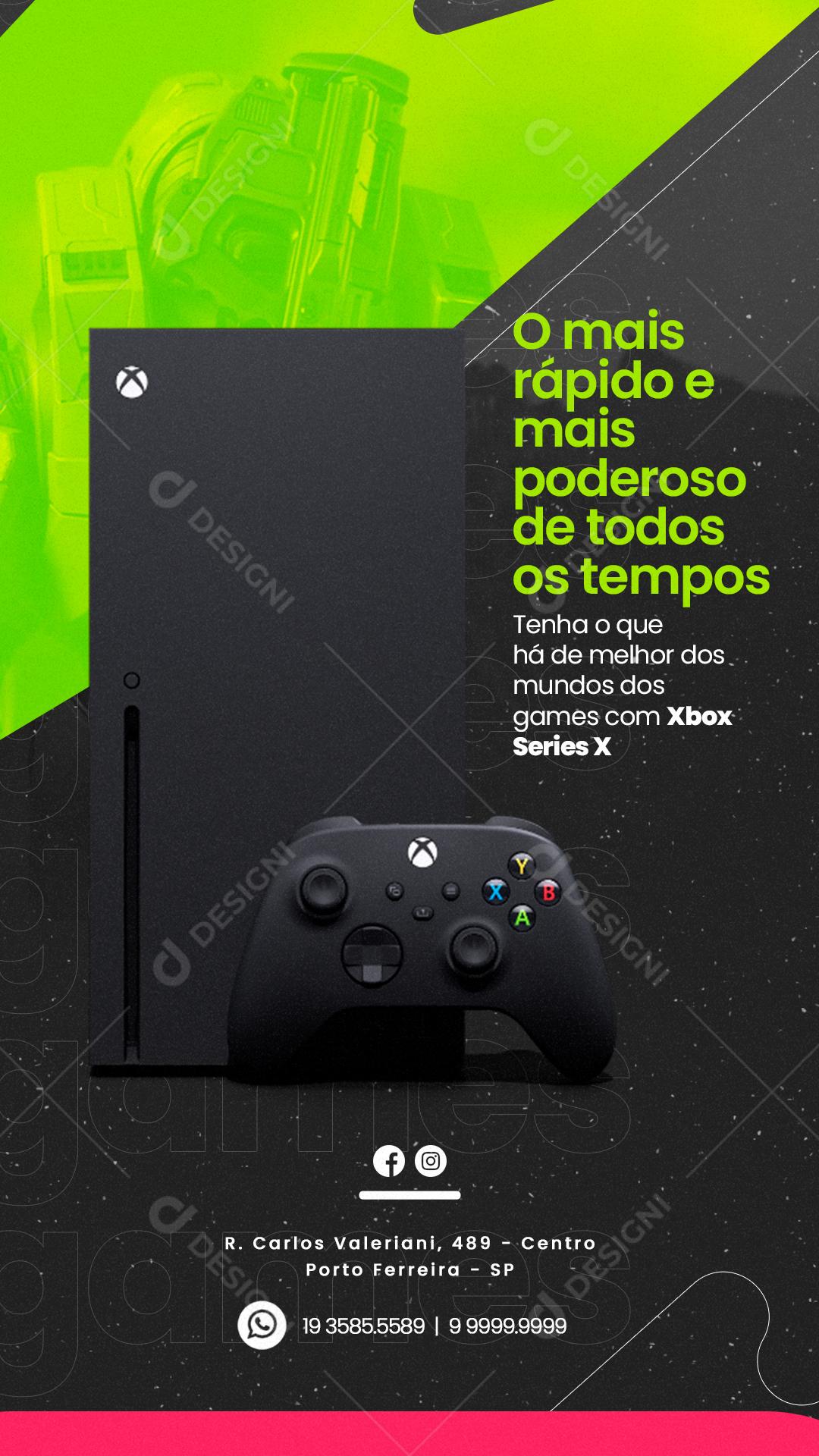 Story O mais Rápido e mais Poderoso Eletrônicos Social Media PSD Editável