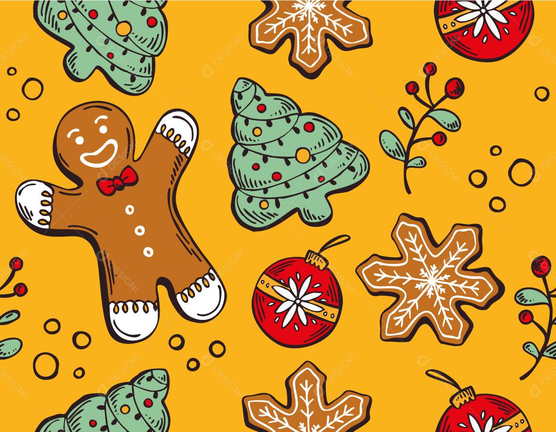 Elementos de decoração de Natal Vetor EPS