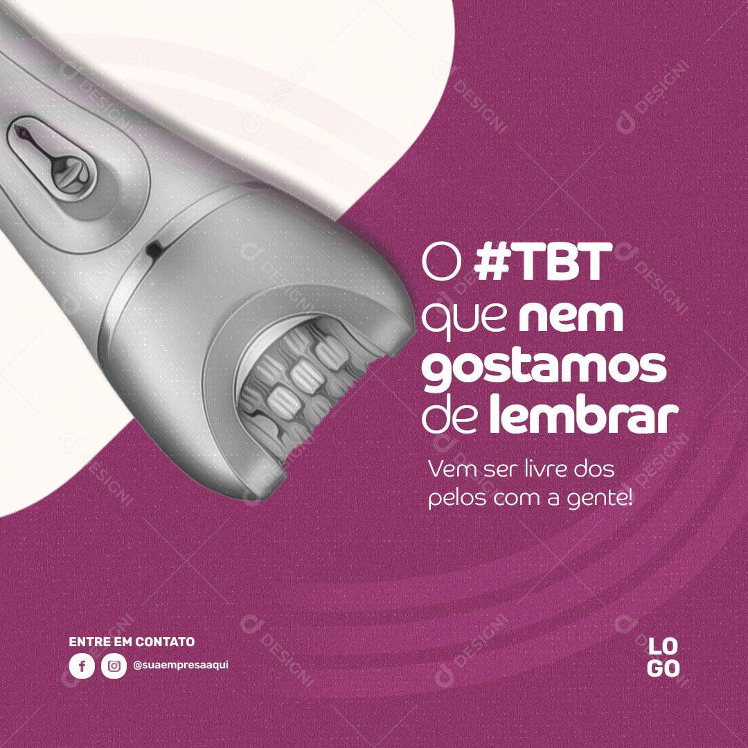 Post Depilação a Laser Social Media PSD Editável
