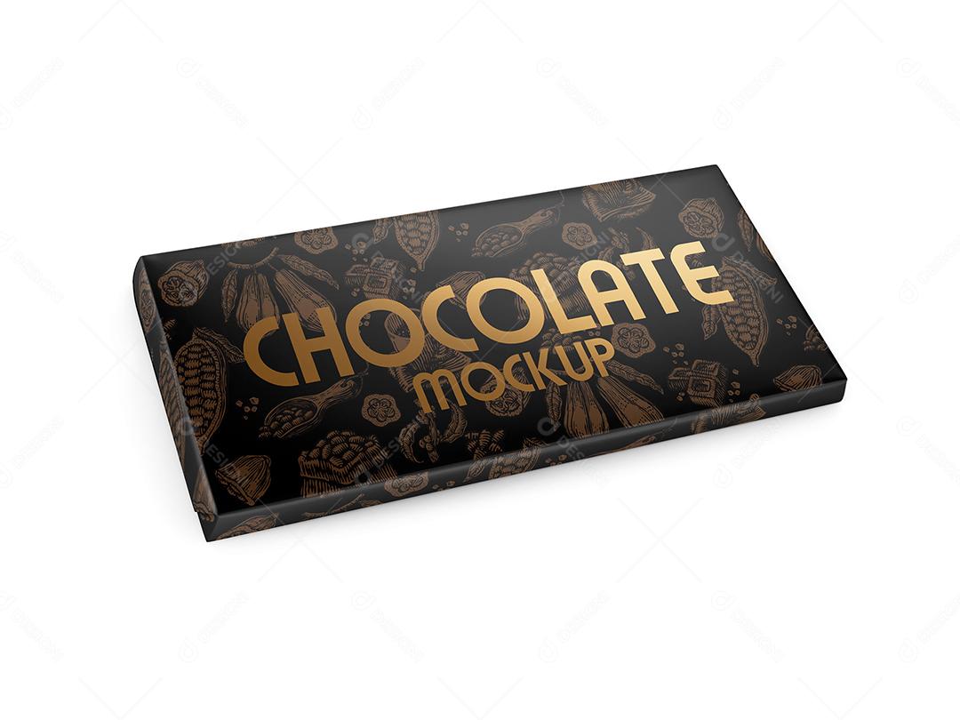 Barra de Chocolate Mockup PSD