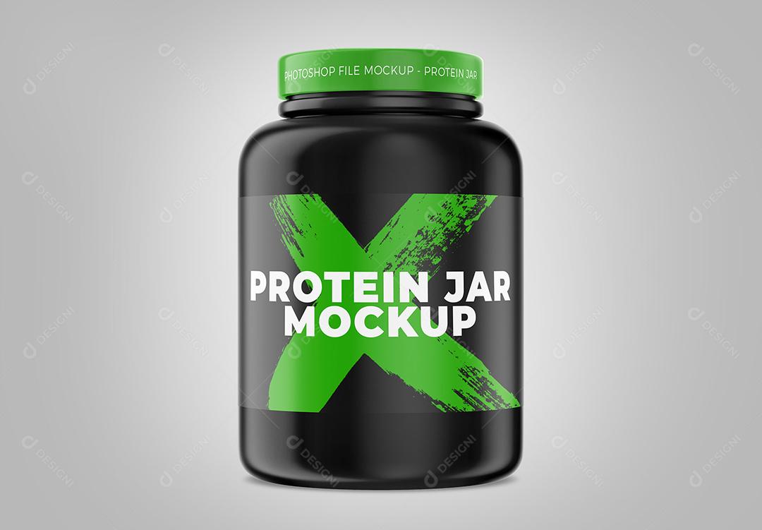 Mockup Frasco de Proteína Pote PSD