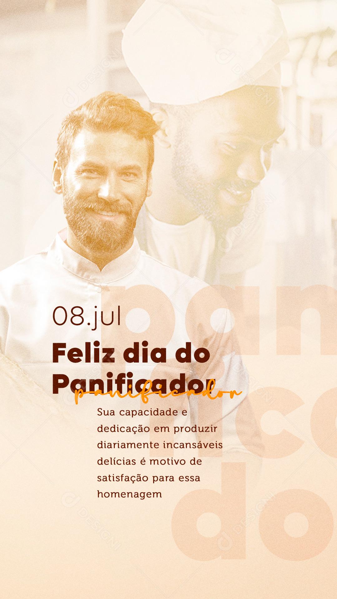 Story Parabéns pelo seu Trabalho Dia do Panificador Social Media PSD Editável