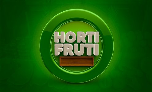 Selo 3D Hortifruti Circulo Verde PSD