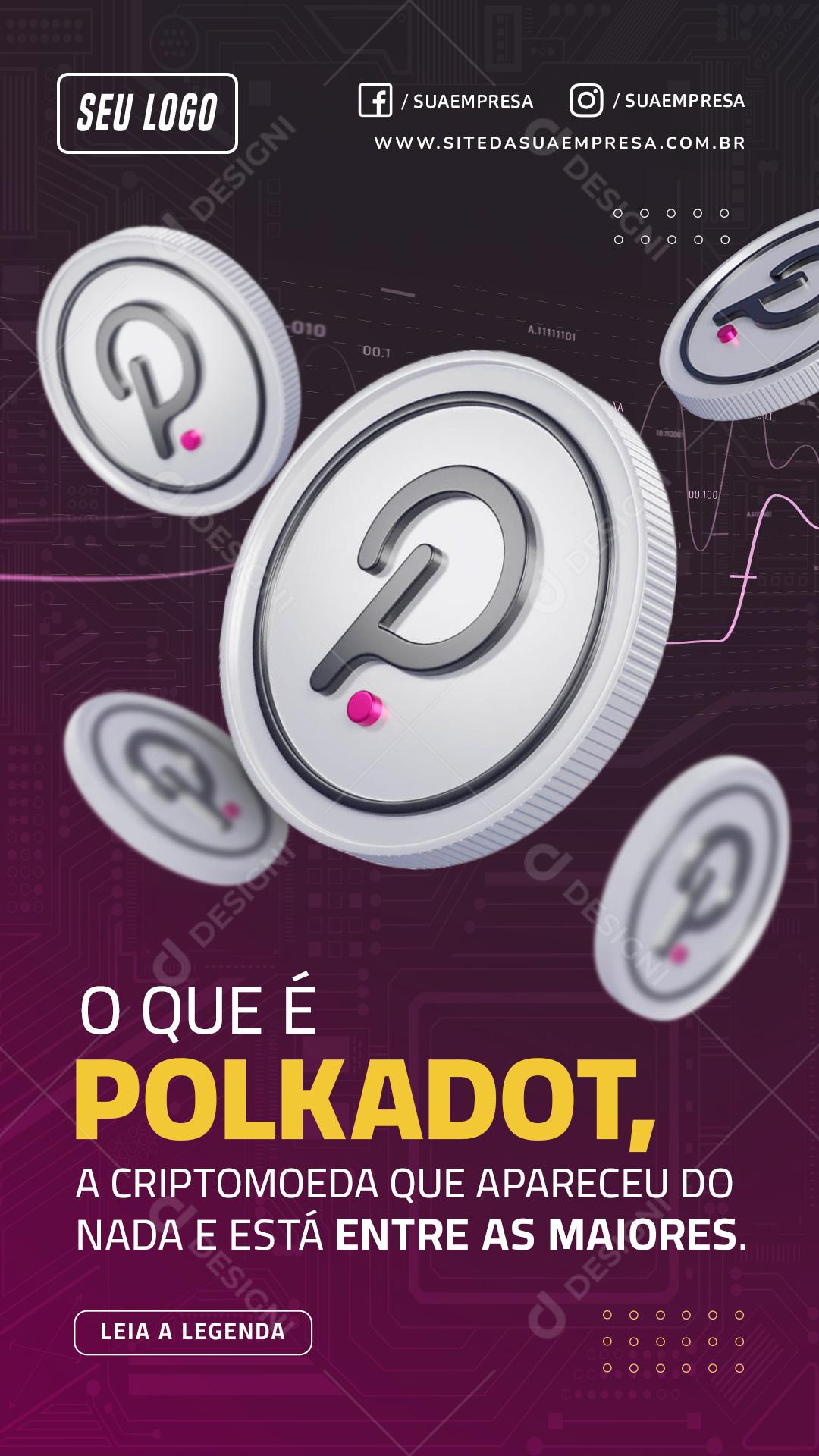Story O que é Pikadot Investimento Social Media PSD Editável