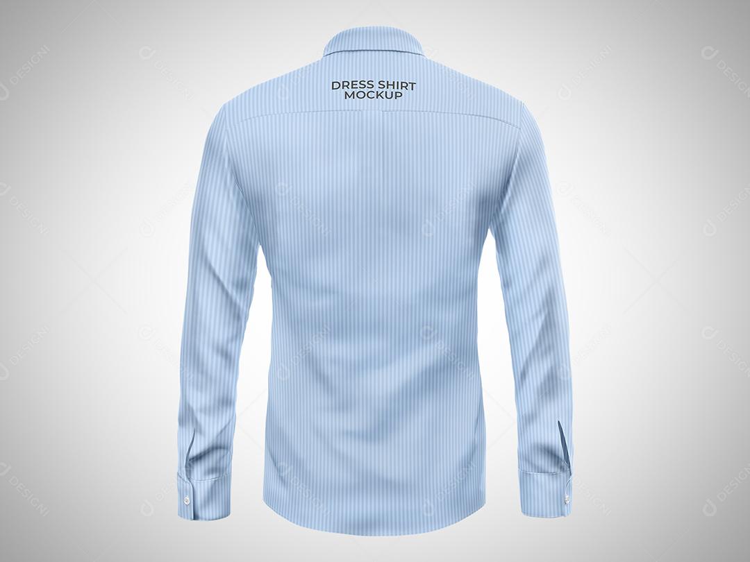 Camisa Social Mockup Costas PSD