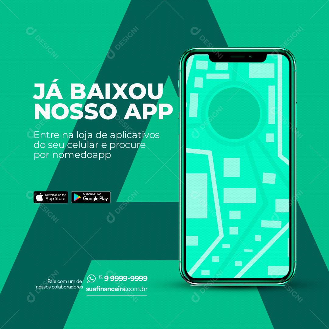 Social Media Seguros Seguradora Já Baixou Nosso APPSD Editável