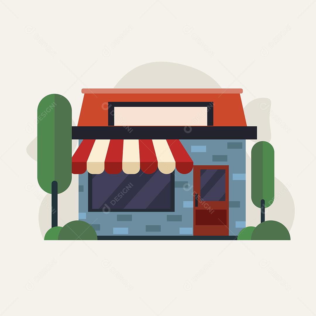 Ilustração vetorial de loja Vetor EPS