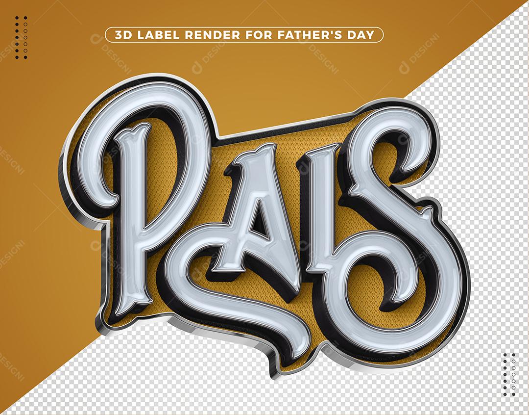 Pais Selo 3D para Composição PSD
