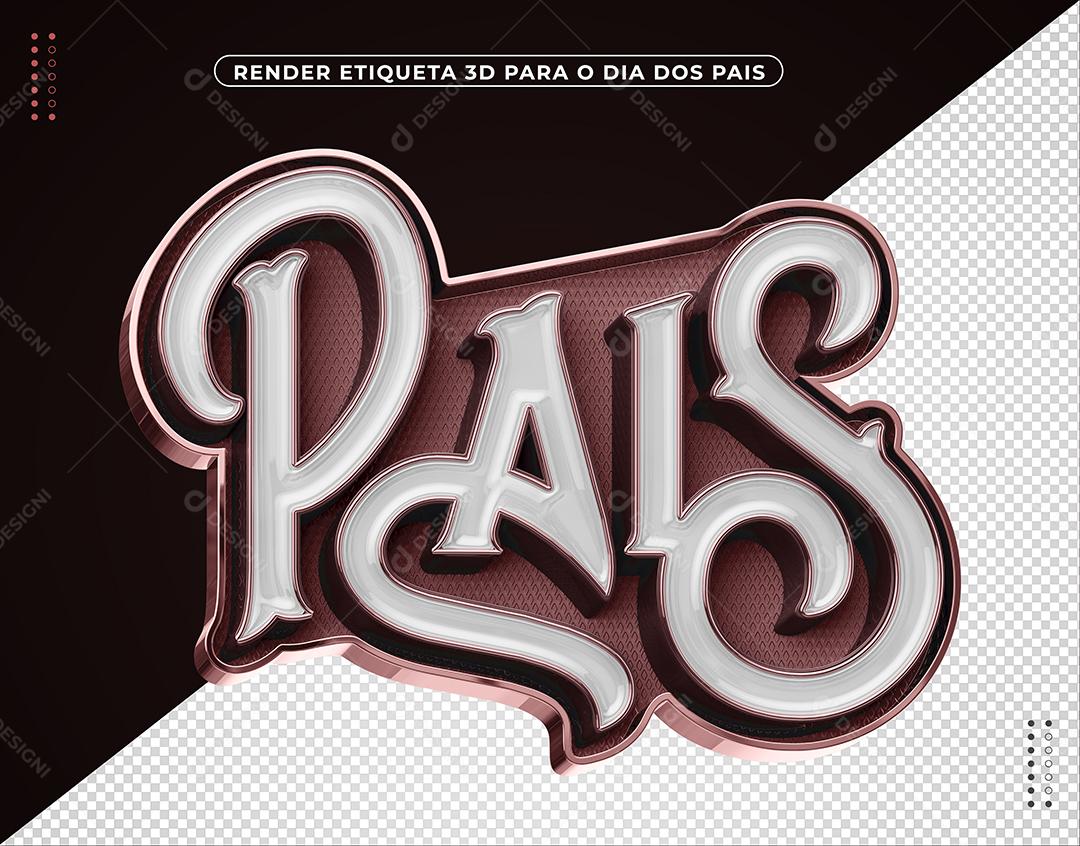Pais Selo 3D para Composição PSD