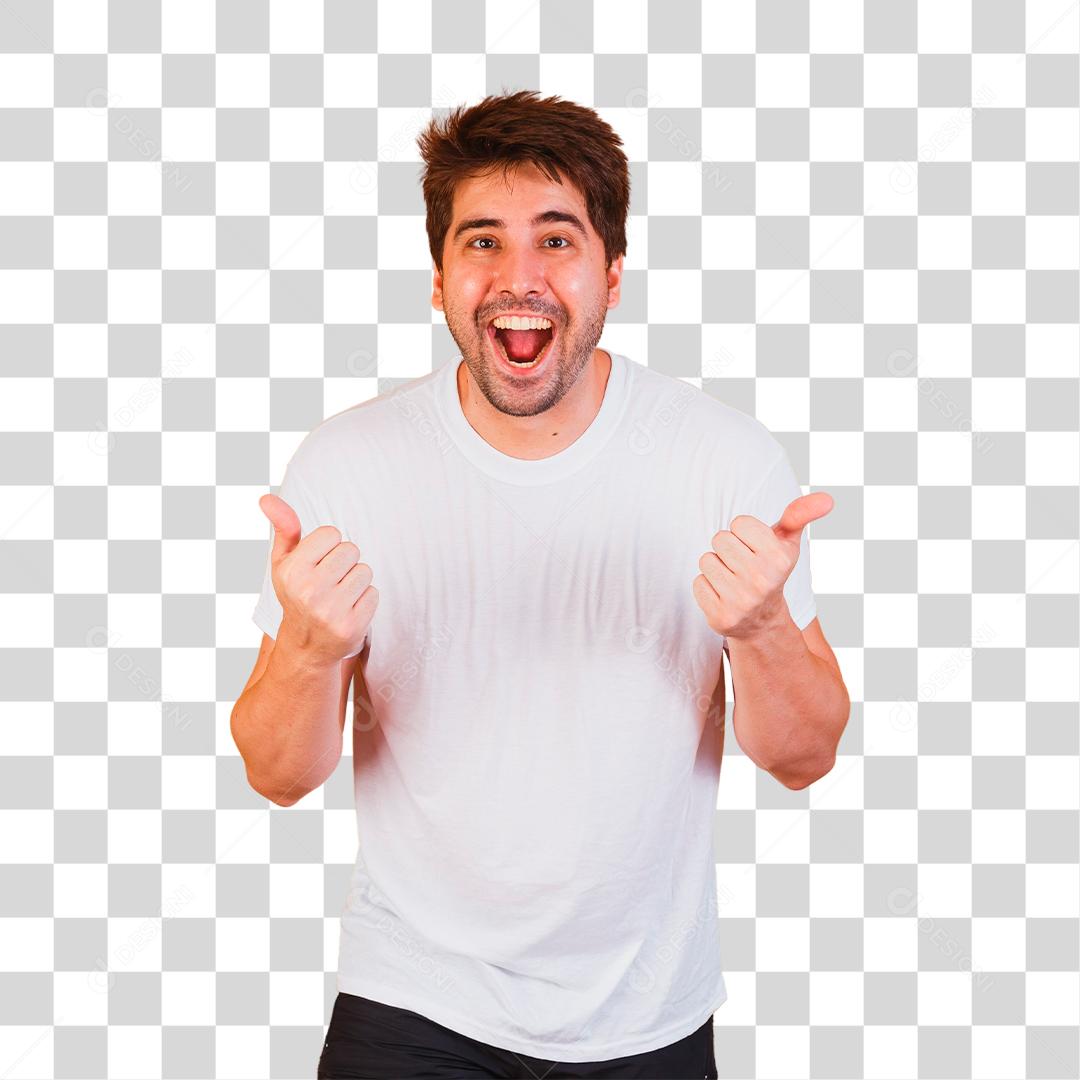 jovem expressivo. menino feliz animado