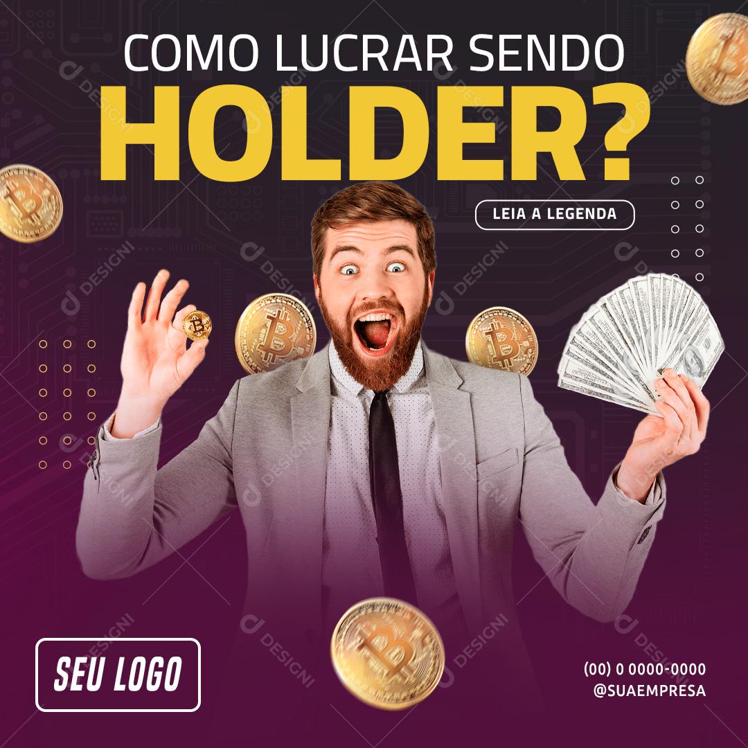Como lucrar sendo Holder Social Media PSD Editável