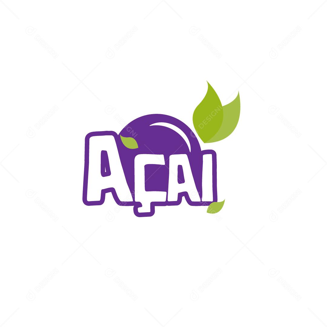 Logo Açai Açaiteria AI Editável