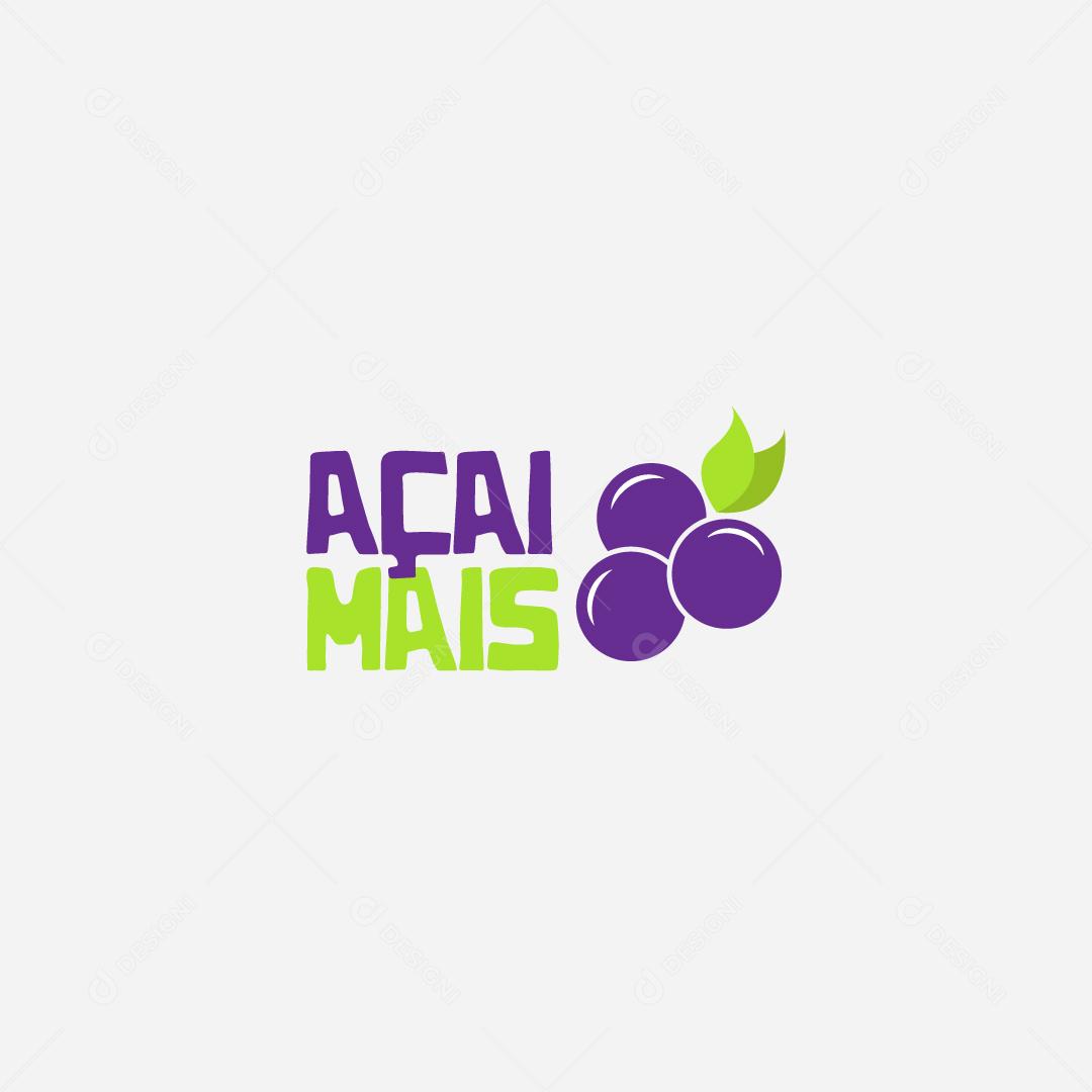 Logo Açaiteria Açai AI Editável