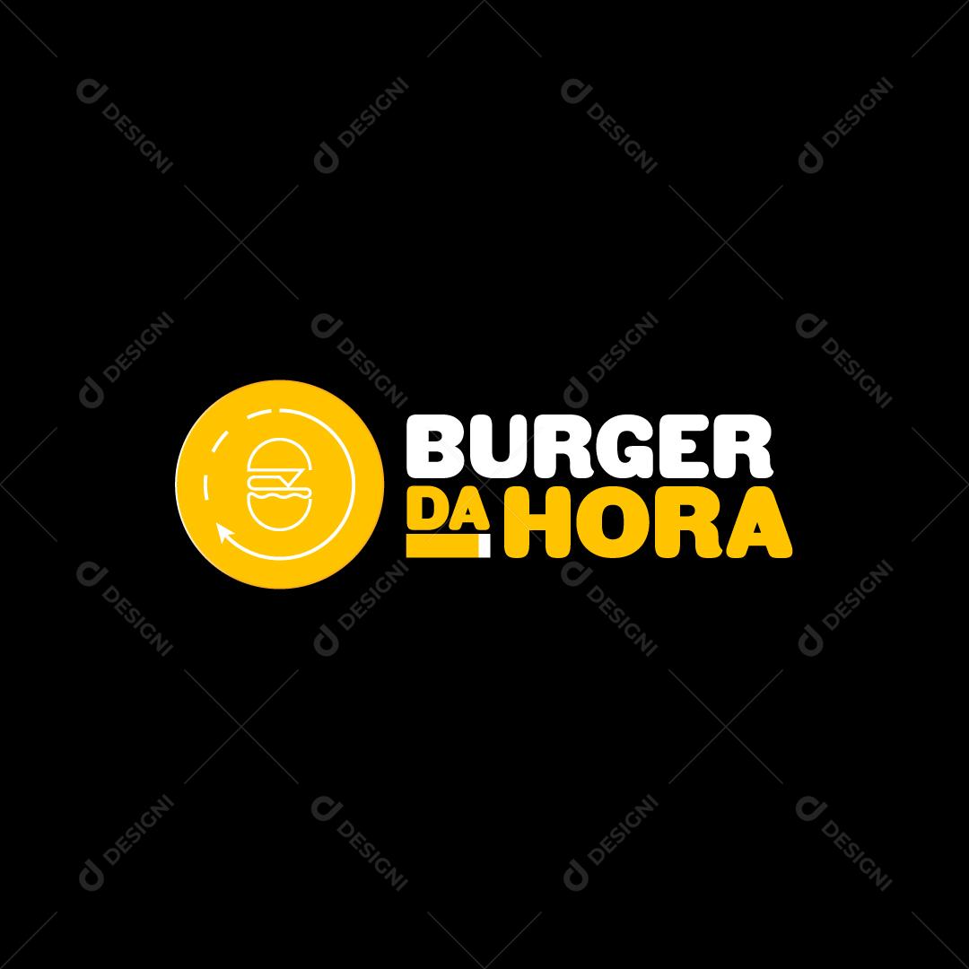 Logo Hamburgueria Hambúrguer AI Editável