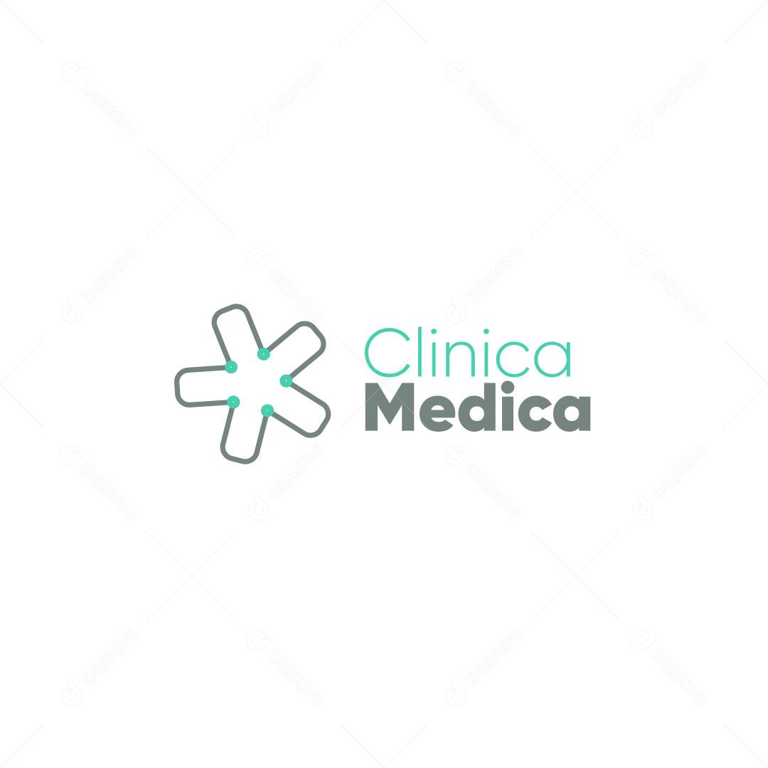Logo Clínica Médica AI Editável