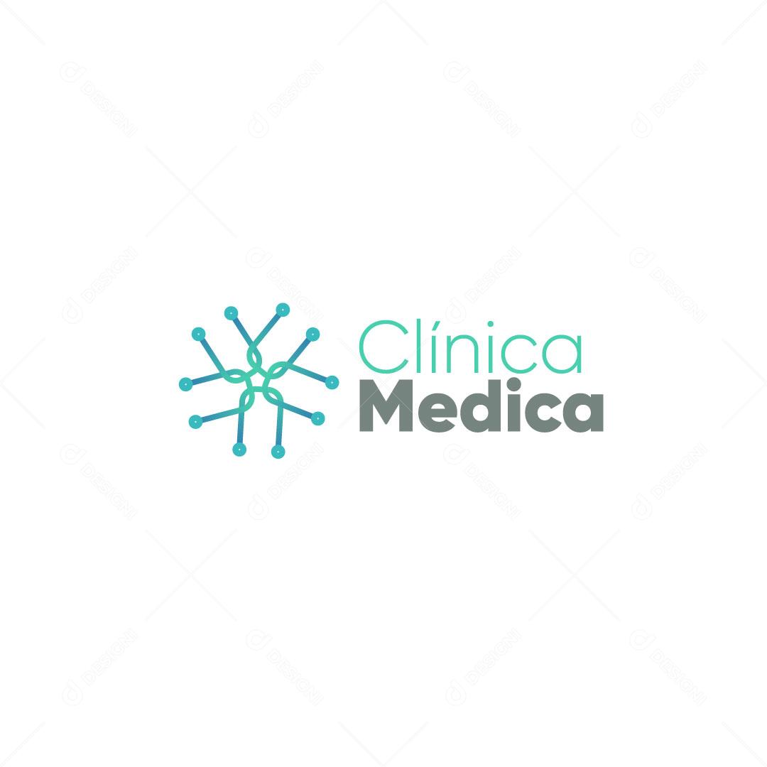 Logo Clínica Médica AI Editável