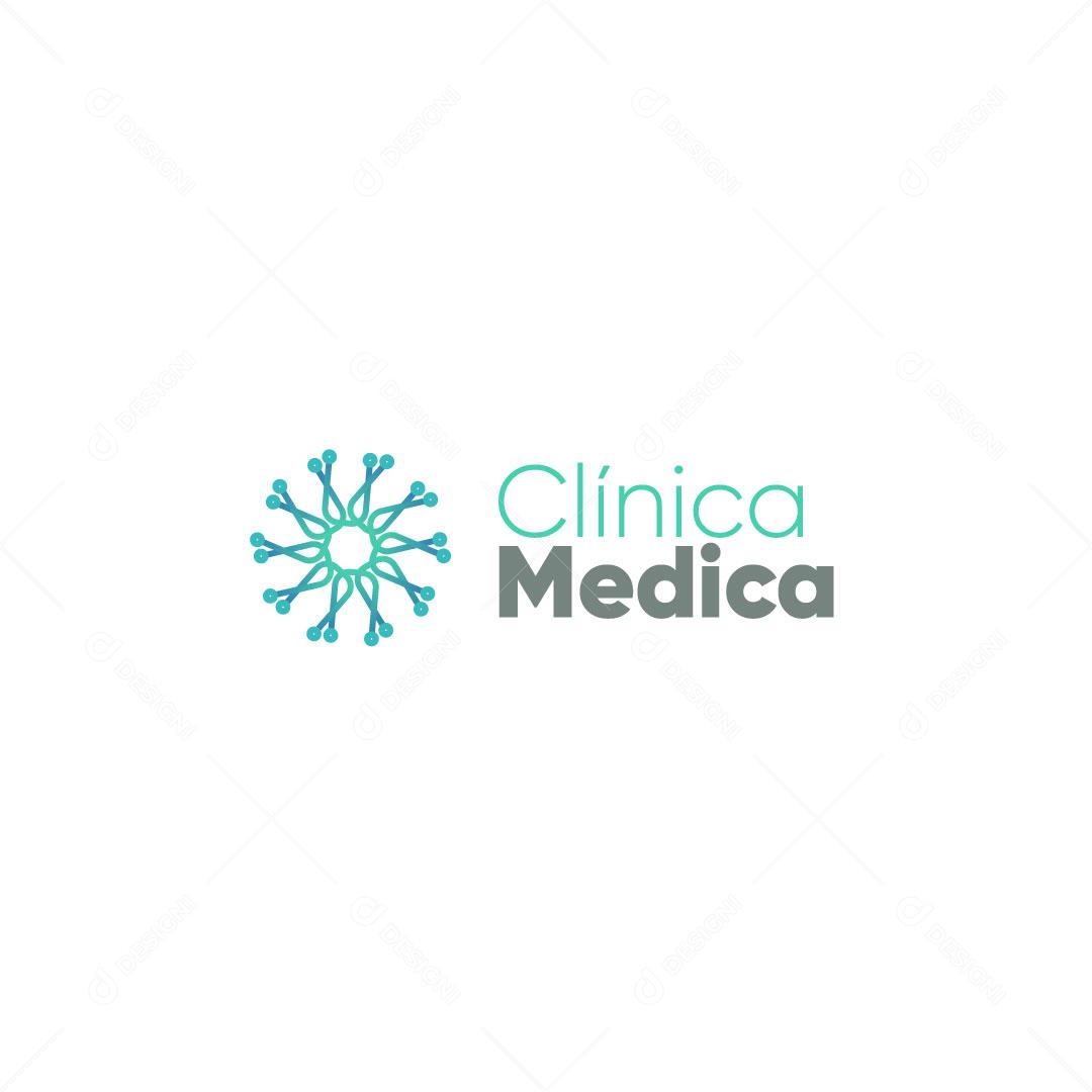 Logo Clínica Médica AI Editável