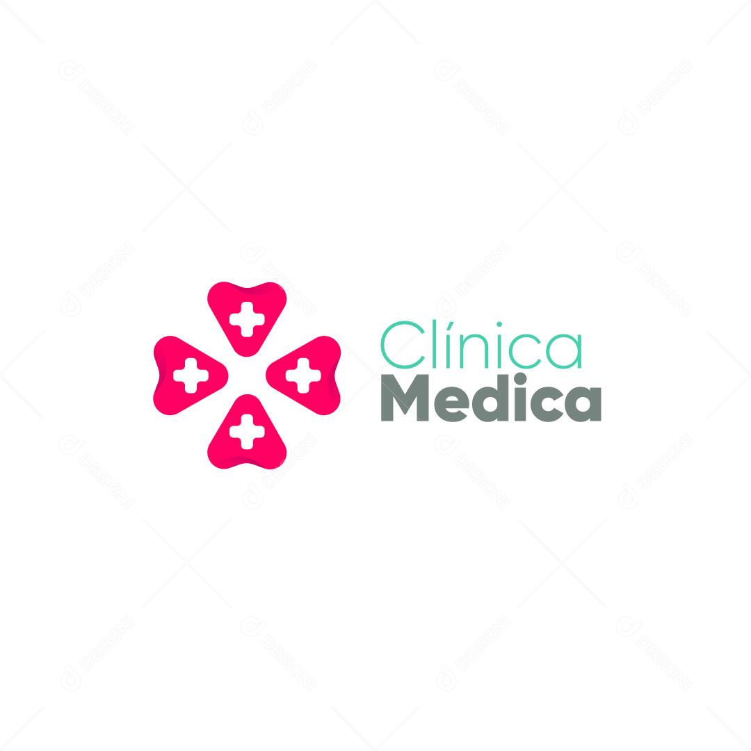 Logo Clínica Médica AI Editável