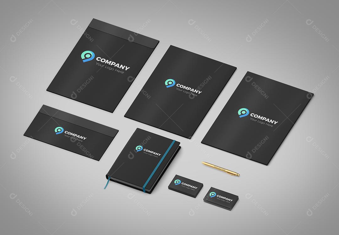 Mockup identidade visual PSD