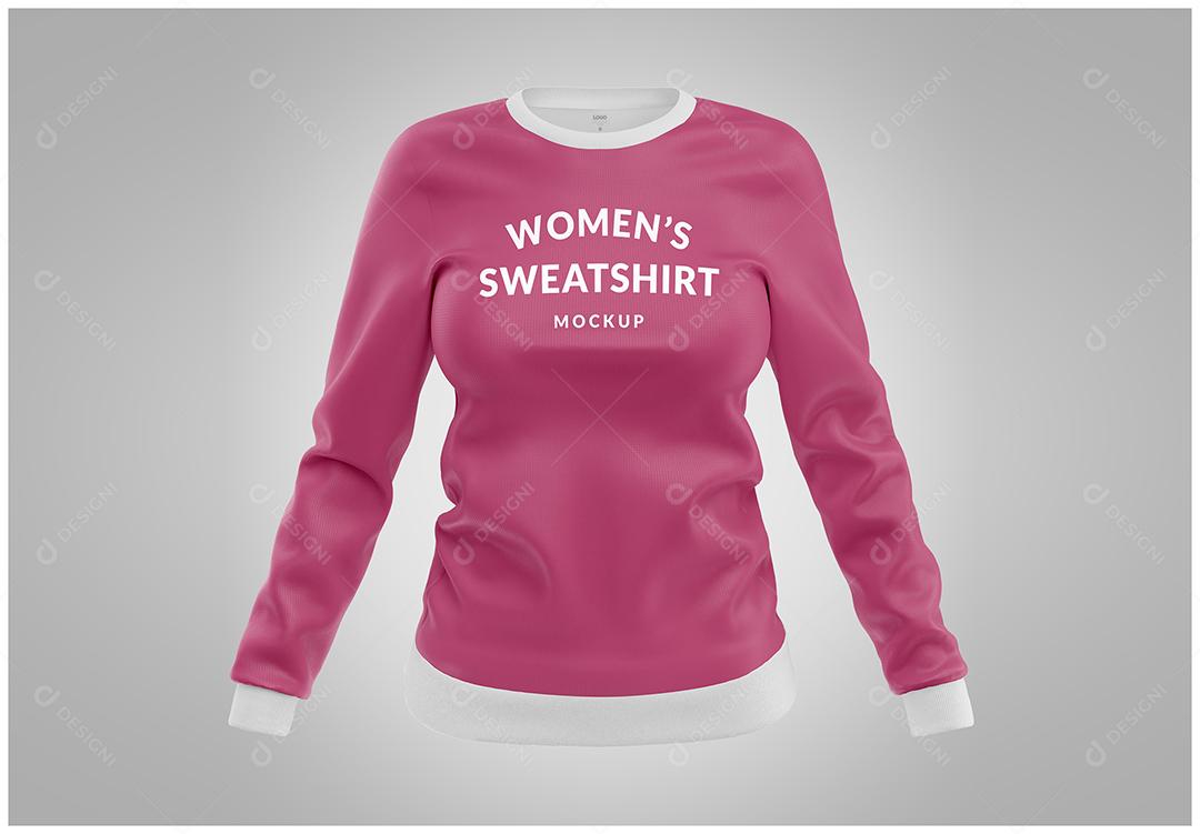 Mockup Moletom Feminino - Frente PSD