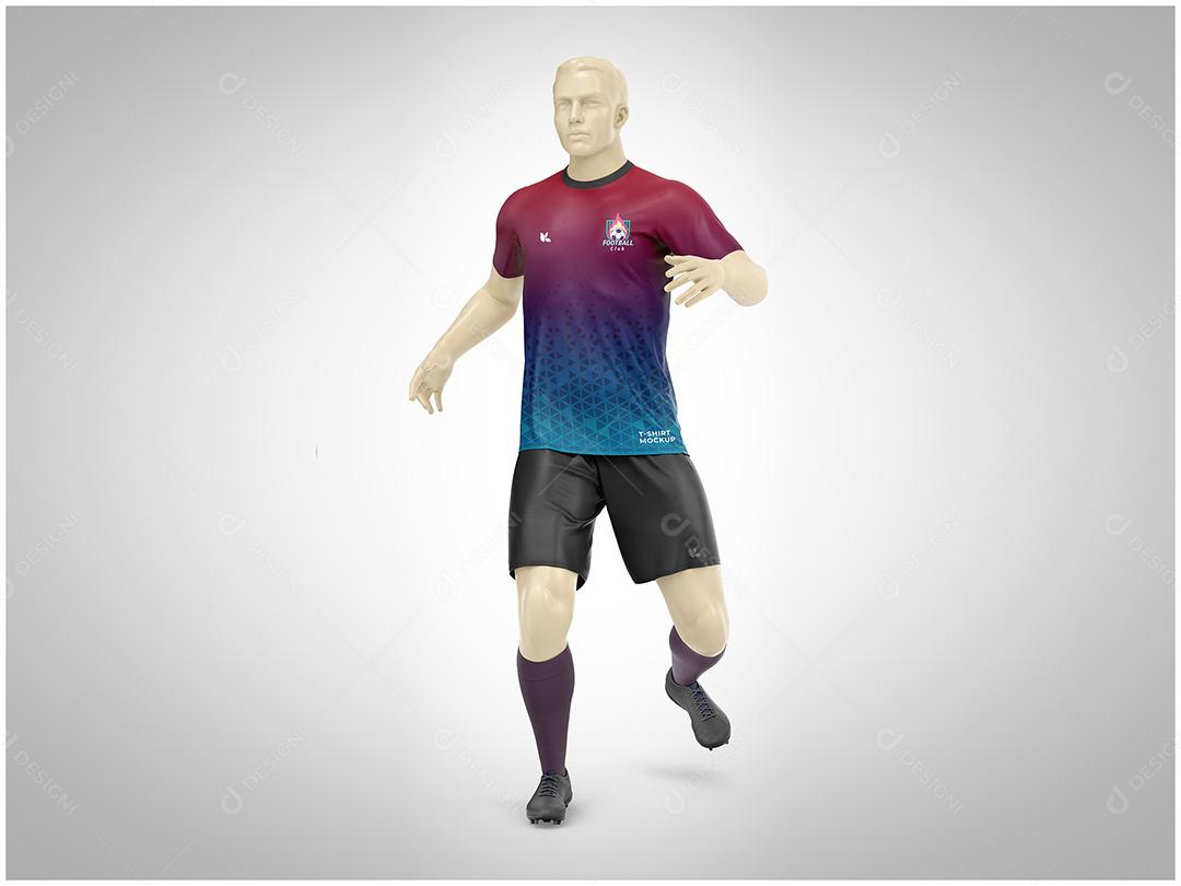 Mockup uniforme futebol - Frente PSD