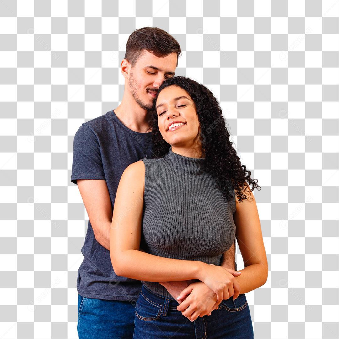 Jovem feliz casal de namorados