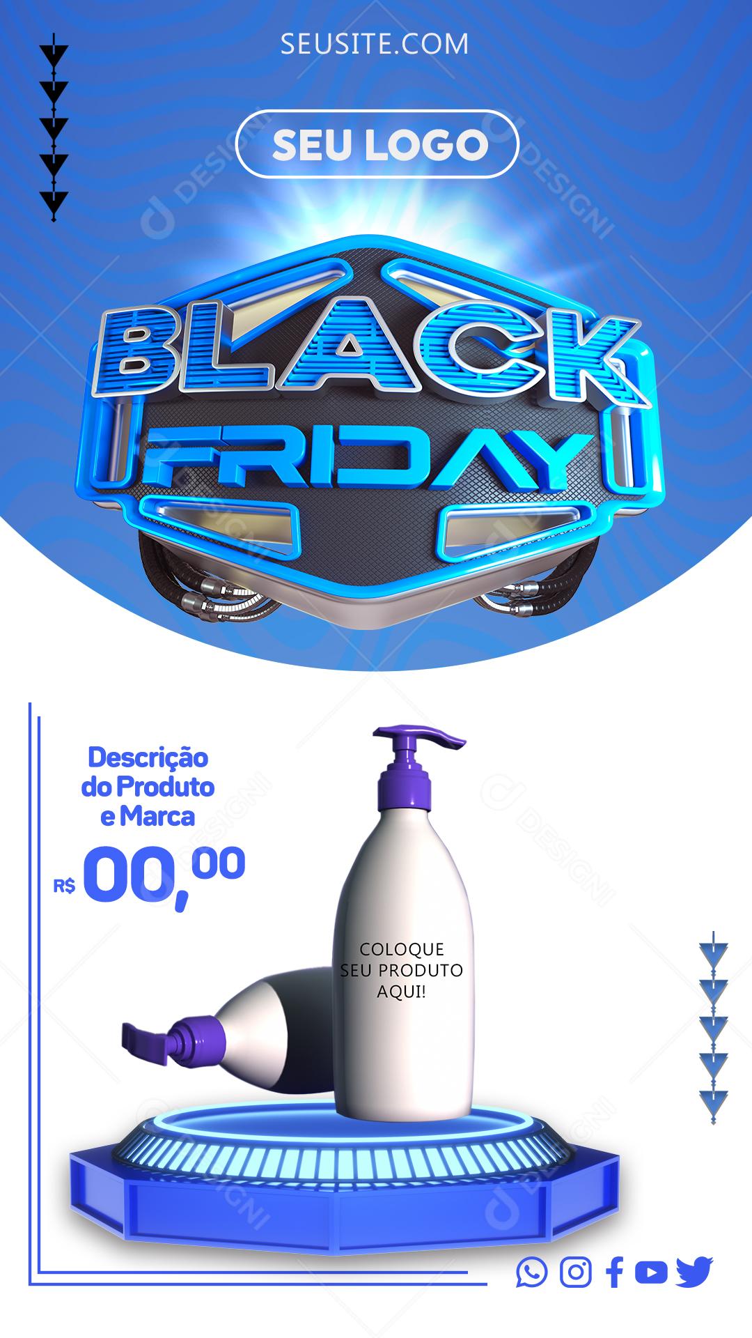 Story Black Friday Cosmetic Shop Social Media Editable PSD