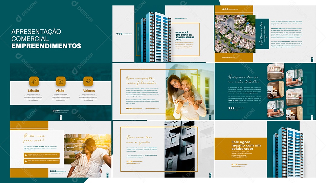 Apresentação Comercial de Empreendimento Loteamento para Imobiliária PSD Editável